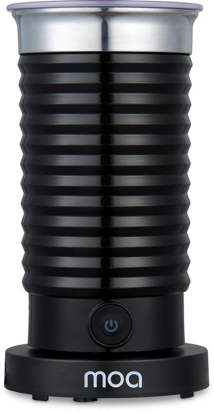 MOA Melkopschuimer Elektrisch - BPA vrij - Voor Opschuimen en Verwarmen - Zwart - MF4B